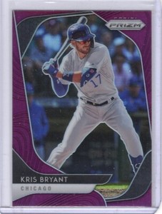 2020 Panini Prizm Purple Prizm #9 Kris Bryant Chicago Cubs