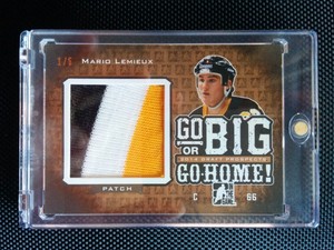 2014-15 ITG Draft Prospect Go Big Or Go Home Patch Bronze BIG5 Mario Lemieux /5