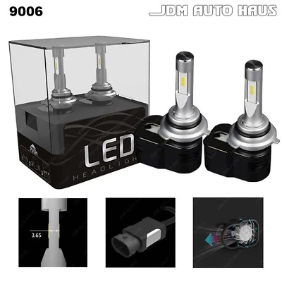 Xenon White 6000K 9006 60W Low Beam Headlight LED Lights Bulb Conversion Kit - Image 1 of 4