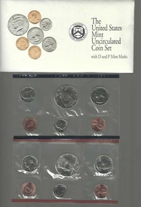 The United States Mint Uncirculated Coin Set with P and D Mint Marks (1992) - Picture 1 of 4