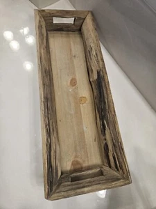 Creative Co-op Wood Tray Rectangular - distressed - Picture 1 of 12
