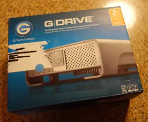 G-Technology G-Drive 2TB USB 3.0 External Hard Drive Powers On w/Box & Cords - Picture 1 of 9