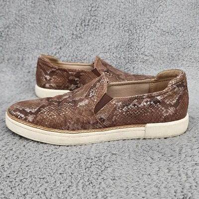 Naturalizer Womens Loafers Sz 8.5 Brown Leather Snake Print Comfort Shoes Office - Image 1 of 4