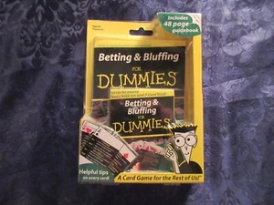 Betting and Bluffing for Dummies - Card Game + Guidebook A2 - Brand New - Picture 1 of 2