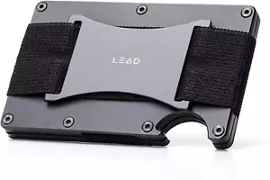 LEAD Wallets Premium Minimalist and Slim Metal RFID Blocking Wallet with Cash St - Picture 1 of 12