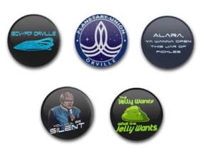 25 mm 1" THE ORVILLE SET 2 ABZEICHEN X5 - Bild 1 von 1