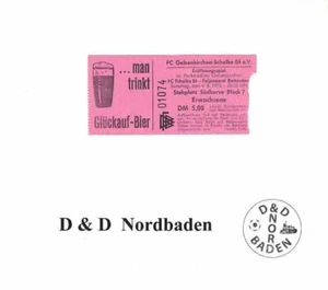 Ticket / Eintrittskarte 73/74 Freundschaft FC Schalke 04 - F. Rotterdam - Bild 1 von 1