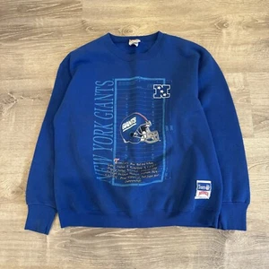 Vintage New York Giants Blue Crewneck Pullover Sweatshirt Size Large - Picture 1 of 6