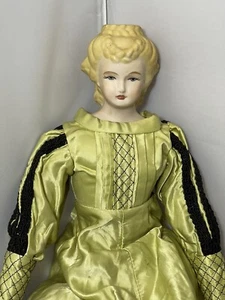 Vintage Porcelain Head Doll 21" Tall - Picture 1 of 10