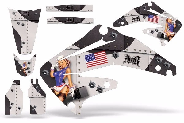 Dirt Bike Graphics Kit Decal Sticker Wrap For Honda CRF450R 2002-2004 TBOMBER K - Изображение 1 из 1