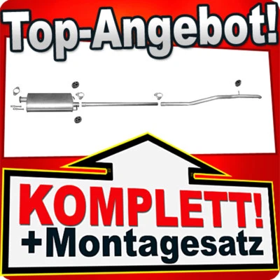 Auspuff für FORD TRANSIT 2.2 TDCi Bus/Kasten ohne DPF ab 2006 Auspuffanlage