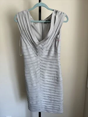 Tadashi Shoji Silver Bandage Dress Size Large  - Image 1 of 4