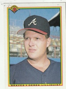 FREE SHIPPING-MINT-1990 Bowman Atlanta Braves #7 Derek Lilliquist +BONUS CARDS