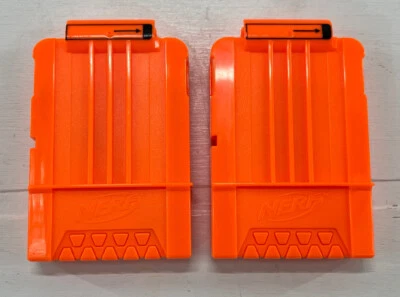 2009 Hasbro Nerf Stampede CS-6 Orange 6 Dart Magazine / Clip - Set of 2 - Image 1 of 2