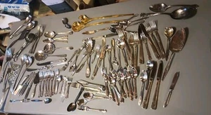 Mixed Silverware Lot Arts Decorate Reed & Barton, W.R.Rogers, Plate, Stainless - Picture 1 of 22