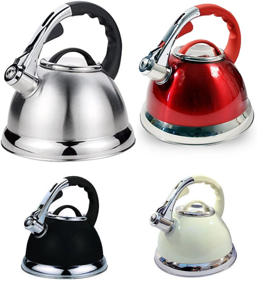 3.5 L Stainless Steel Whistling Kettle Gas Electric Induction Hobs Home Camping - Image 1 of 1