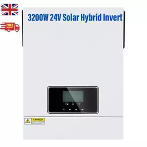3KW 24V Solar Wechselrichter Off Grid Reiner Sinus MPPT 80A Ladegerät Max PV DC30-400V - Bild 1 von 9