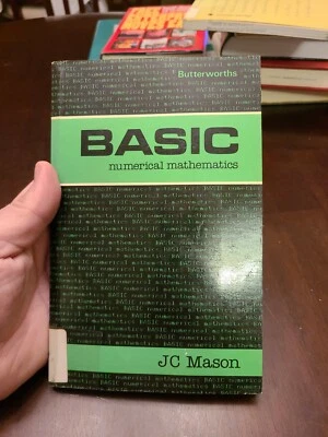 BASIC Numerical Mathematics by Mason, John C. Paperback, Ex Library, 1983 - Image 1 of 4