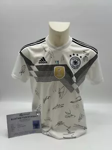 Maglia Germania Mondiali 2018 Firmata COA Adidas DFB Calcio Autografo M - Foto 1 di 5
