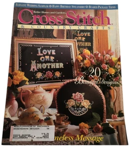 Revista Cross Stitch and Country Crafts Siskin pinzón pájaro muestrador de boda 1994 - Imagen 1 de 13