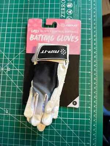 Rip-It Girls Blister Control Softball Batting Glove Black & White Small NWT - Picture 1 of 2
