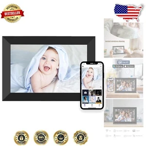 Stunning 10.1'' IPS Digital Photo Frame - Instant Sharing for Family Moments - Picture 1 of 9