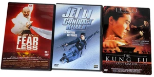 3x Jet Li DVD Filme Sammlung Fearless Contract Killer The Kung Fu Cult Master - Bild 1 von 6
