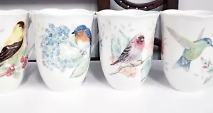 Lenox Porcelain BUTTERFLY MEADOW FLUTTER Mugs Set/4 BRAND NEW Never Used - Picture 1 of 3