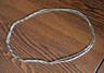 Vintage Monet Necklace Extra Long Bar Chain Signed Silver Tone 56" Length EUC