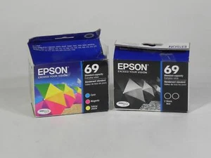 EPSON T069 Ink Cartridge Black/Cyan/Magenta/Yellow Ink Cartridge NEW SET - Picture 1 of 4