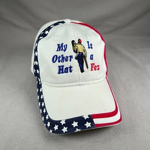 My Other Hat Is A Fez Mütze Herren Einheitsgröße weiß Strapback Cap patriotisch Amerika - Bild 1 von 11