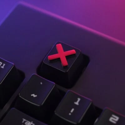 1 Piece Zinc Aluminum Alloy Custom Gaming Keycap Red Gold Silver X Key Cap - Image 1 of 4