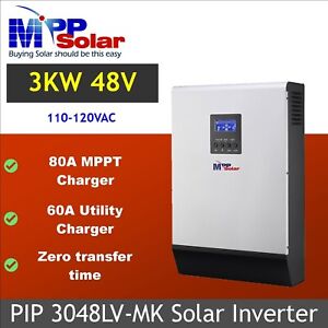 3000w 110v 48v MPP Solar Inverter zero transfer 80A MPPT charger 3048LV-MK UPS