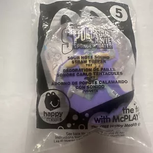 McDonalds Toy Squidward #5 Straw Topper Spongebob Out Of Water Movie 2015 - Picture 1 of 4