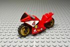 LEGO moto sport vélo cadre noir roues or autocollants 18895 qty. 1