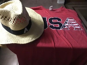 2023 XL Arizona Diamondbacks 4. Juli 2023 patriotisches Shirt SGA & Cowboymütze - Bild 1 von 6