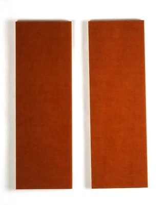 2 Pcs .250" 2" x 6" Natural Brown Linen Micarta Knife Handle Material Scales