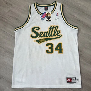 Authentic RAY ALLEN Seattle Sonics Jersey XXL 2XL 52 Nike Swingman Rewind - Picture 1 of 7