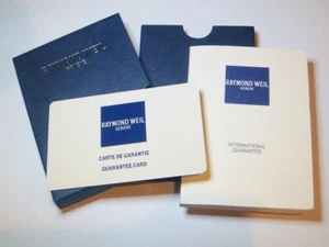 Libro reloj RAYMOND WIL garantía internacional garantía más tarjeta más cubierta - Imagen 1 de 5