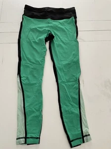 Lululemon Größe 6 volle Länge Kompressionshose-Leggings schwarz/grün #0020 - Bild 1 von 10