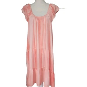 New W/Tags Raviya Tie Dyed Midi Dress Cover Up/Midi Dress Coral Size Large - Picture 1 of 17