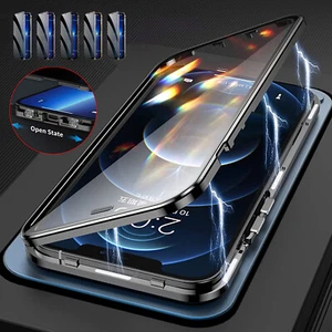 Funda Protectora Privacidad Anti Espía Magnética 360 Para iPhone 16 Pro MAX 15 14 13 Pro - Imagen 1 de 16