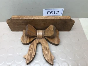 Vintage Holz braun Schleife Regal klein Shabby Cottagecore Wanddeko Landhaus - Bild 1 von 11