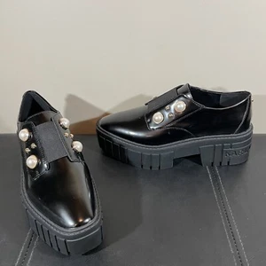 Zapatos de plataforma Oxford Karl Lagerfeld Paris para mujer Raza negros talla 7 medianos EU 37,5 - Imagen 1 de 16