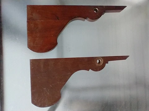 Antique Victorian Walnut Shelf Brackets Corbels Supports 12 1/2 X 6 Ca. 1880 Cover