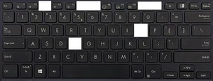 AS324 Key for keyboard Asus ExpertBook B1 B1400 B1400CE B1400CEPE B1400CBA - Picture 1 of 2