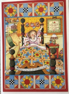 Mary Engelbreit Handmade Greeting Card-Cease To Ask What The Morning Will Bring  - Image 1 of 3