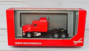 Herpa Promotex 25264, Mack SC Semi Truck Tractor, Undecorated Red, 1/87 HO Scale - Picture 1 of 2