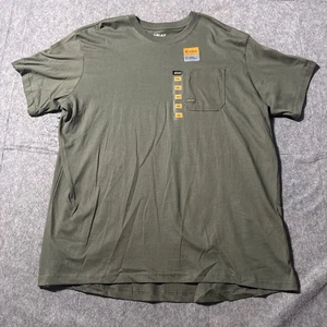 Ariat Rebar Workman Shirt Mens 2XL Green Short Sleeves Pocket Tee Heather NWT - Picture 1 of 7