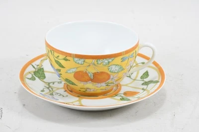 N97T12- Hermes Porzellan Tasse mit Untertasse - Bild 1 von 4